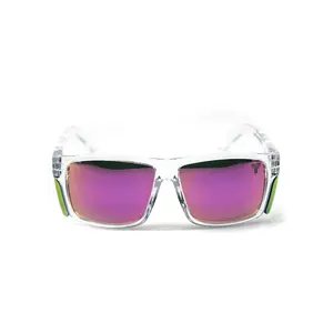 Elite Delta – ANSI Z87.1 Polarized Safety Glasses (Transparent Frame + Pink Lens)