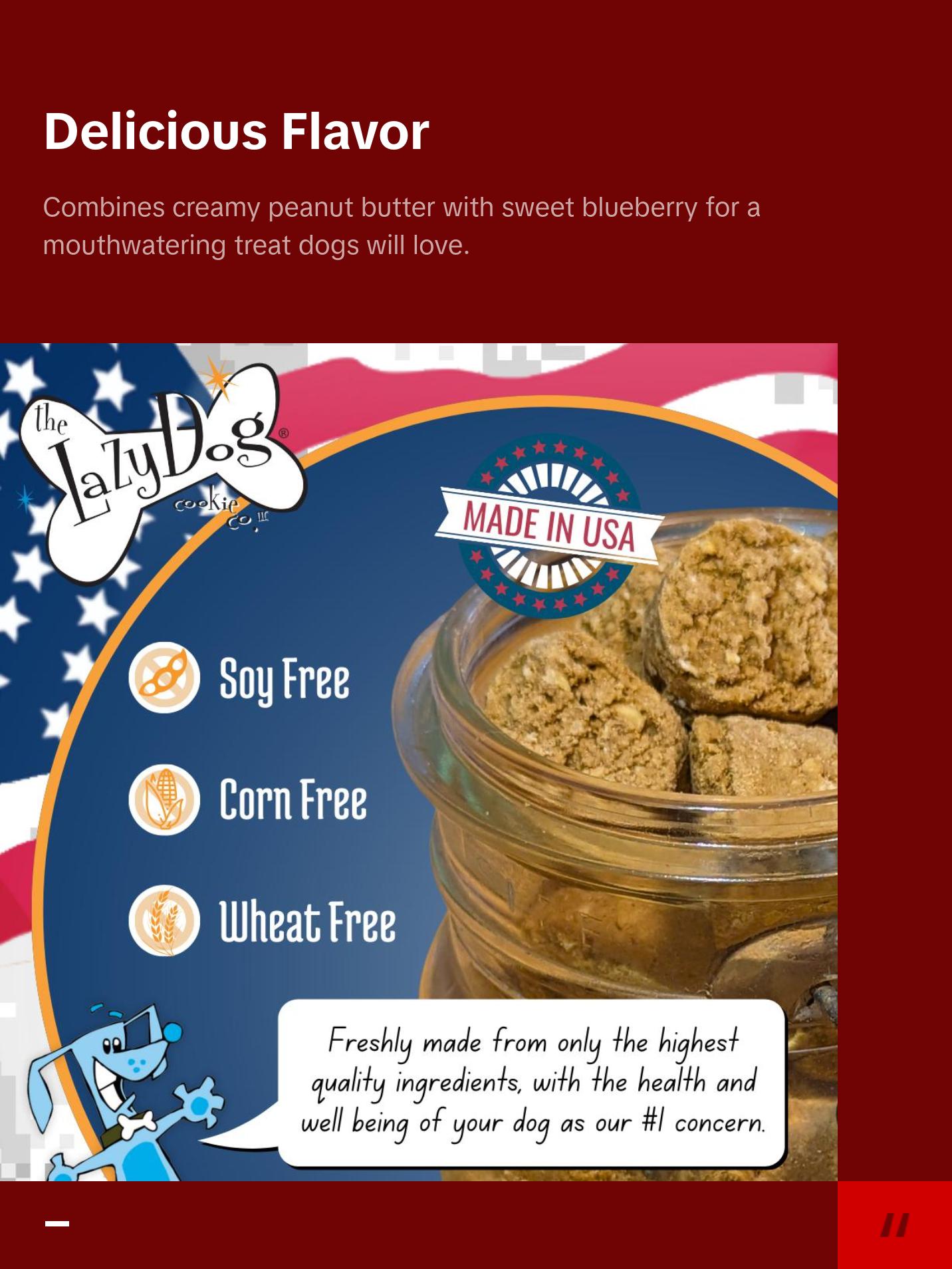 Operation Drool Overload Blueberry & Peanut Butter - Mutt Mallows - Soft Baked Natural Treats for Dogs from The Lazy Dog Cookie Co. Operation Drool Overload Blueberry & Peanut Butter - Mutt Mallows - Soft Baked Natural Treats for Dogs from The Lazy Dog Cookie Co.