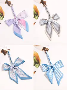 Bags Extender Chain Bowknot Strap, Adjustable Long Shoulder Crossbody Bag Strap, DIY Bag Chain, Geometric Pattern, All Seasons, Bag Accessories
