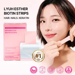 ESTHER FORMULA Biotin Strips (30 STRIPS) | Fast-Absorbing Oral Strips for Hair, Skin & Nails, Supports Fuller Hair, Stronger Nails & Healthy Hair Growth with Bamboo Extract – Sugar-Free Berry Flavor
