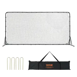 VEVOR Soccer Rebounder Net,  12x6FT Iron Soccer Training Equipment, Sports Football Training Gift with Portable Bag, Volleyball Rebounder Wall Perfect for Backyard Practicing, Solo Training, Passing
