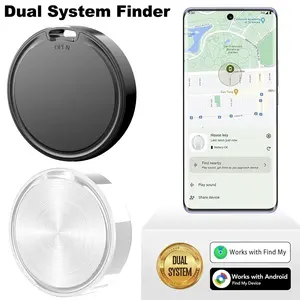 Smart locator for Android and iOS, dual system GPS Bluetooth key finder/item locator, Smart GPS Tracker for use with Apple Find My (iOS) and Google Find Hub (Android) for keys, backpacks, luggage