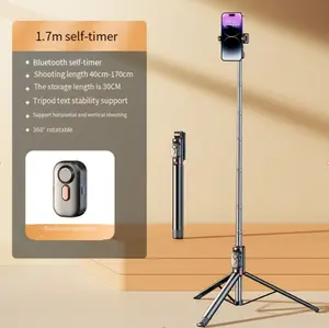 62" Phone Tripod, Tripod for iPhone / Android & Selfie Stick Tripod with Remote, Upgraded iPhone Tripod Stand & Travel Tripod, Solidest Cell Phone Tripod Compatible with iPhone 15/14/13