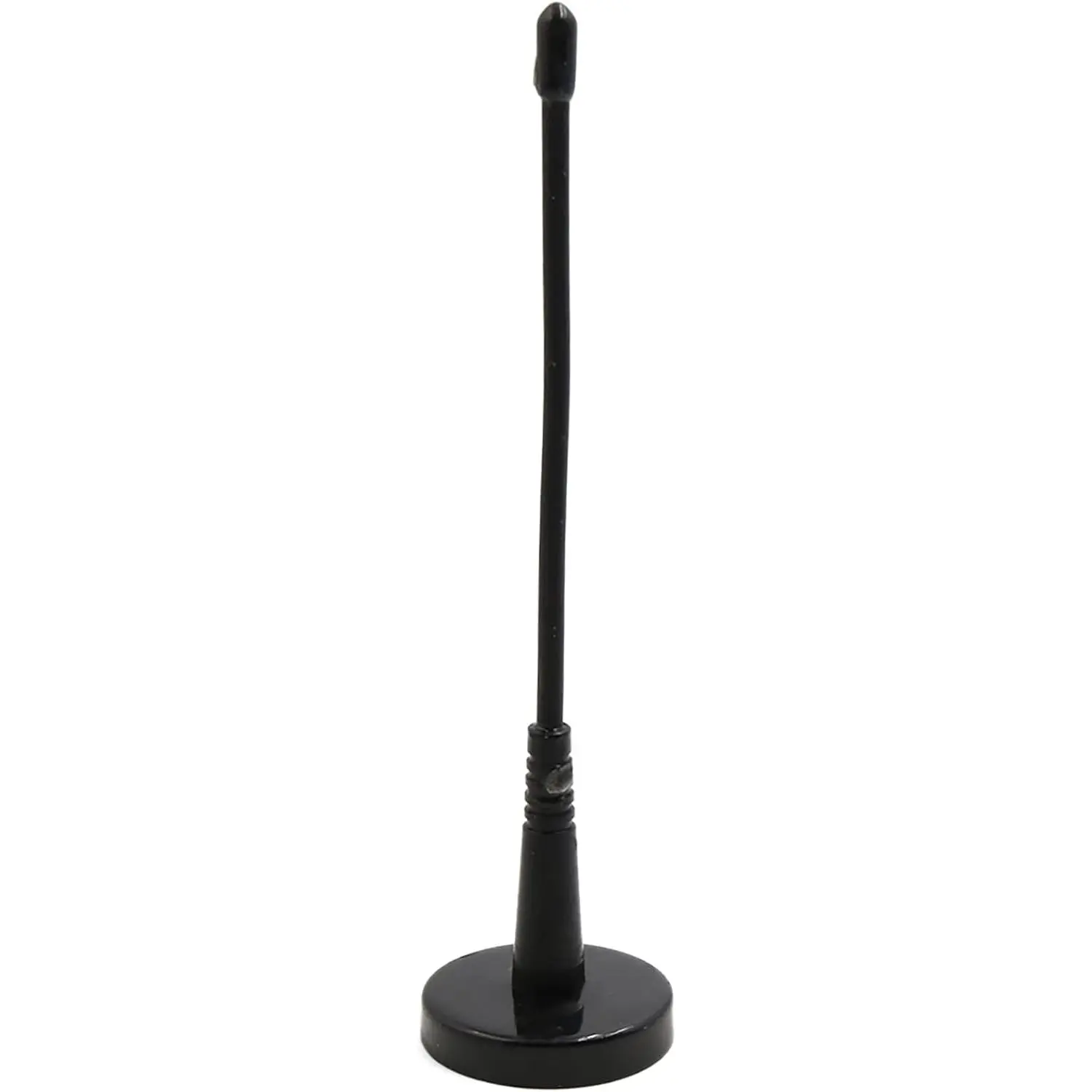 1 x Car Decorative Antenna - Black Magnetic Base, Metal-Plastic Construction, 15.5x3.9cm Roof Mount Accessory for Trucks Cars, Vehicle Decor