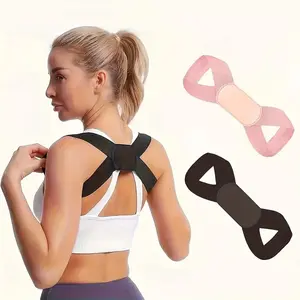 1pc Back Posture Support Belt For Women, Back Lift Strap, Back Posture Brace, Invisible Breathable Polyester Material, Adjustable Self-adhesive Design, Helps Improve Body Posture, Daily Wear And Outdoor Activities