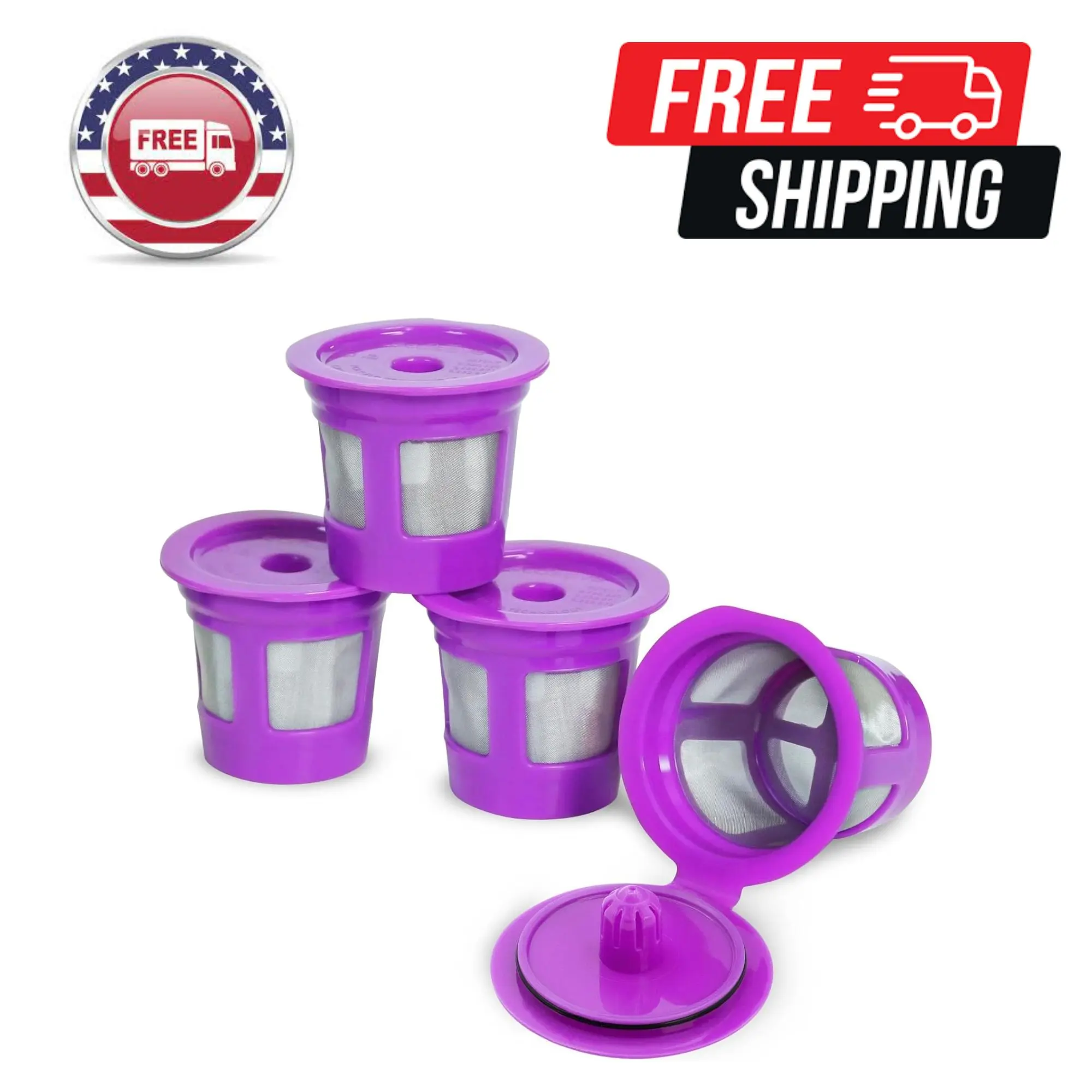 1-Stream Cafe Save Reusable K Cup Pod Coffee Filters 4-Pack