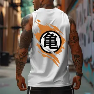 Dragon Ball DBZ Unisex Summer outfits men streetwear 80s 90s graphic tees cotton Anime tank tops men gifts