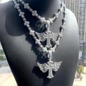 Ethos D color, VVS/1, fully inlaid AAAAA CZ, hip-hop style, suitable for daily wear by both men and women Cuban Link Chain Cuban Link Design