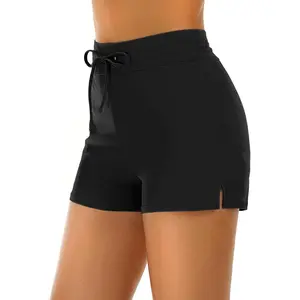 Swim Shorts High Waisted Bathing Suit Bottoms Swimsuit Tankini Boy Shorts with Liner