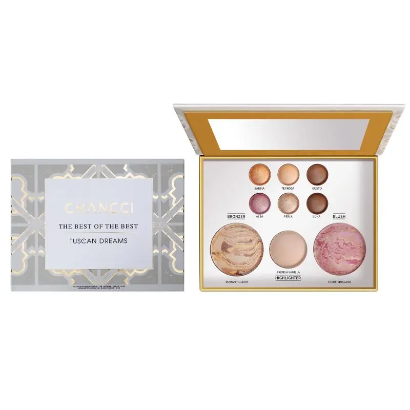 Tuscan Dreams  Palette 6 Eyeshadow Bronzer Blush Highlighter Multi Face  Palette With Mirror  2（， SEO） pansexual flag