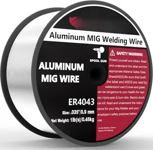 Silicon  Welding Wire ER4043 .035" Mig Welding Wire, 1 Pound Spool