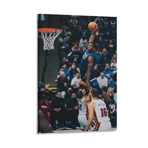 Anthony Edwards Poster Basketball Cool Cover Canvas Wall Art Poster