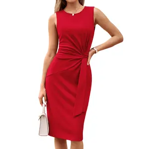 GRACE KARIN Work Dress,Bodycon Cocktail Dress for Women,Sleeveless Office Business Dresses Knee Length