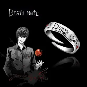 Anime Merchandise Death Note Red Crystal Ring Yagami Yuki L Death God Cosplay Ring