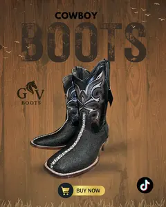 Botas mantarraya hembra negra