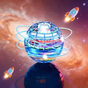 Boomerang Ball LED Hover Spinner Galaxy Anti-Gravity Flying Orb for All Ages, Fun Indoor Outdoor Toys for Teens & 6-12 Year Olds, Reliable Safe Family Fun Ball, Entertainment Game Props, Amazing Gifts & Party Toys