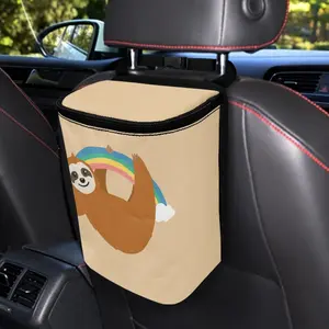Car Trash Can Portable Auto Garbage Bin Multifunctional Vehicle Interior Accessories with Adjustable Straps Universal Fit Truck SUV Sedan
