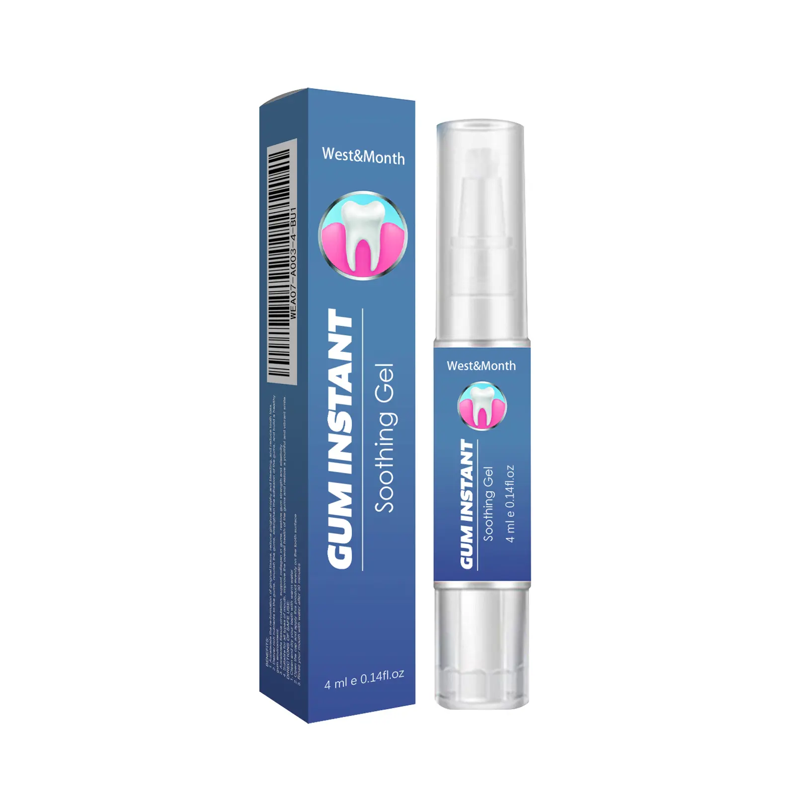 Gum Instant Soothing Gel for Healthy Gums & Teeth Whitening - Relieves Swelling Pain Removes Plaque Stains - Oral Care Product Oral Whitening Repair Cleanser