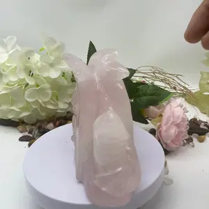 Natural Crystal-rose quartz of High Quality