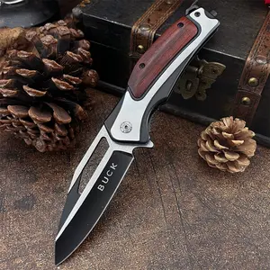 A folding outdoor knife from BK, featuring a 5Cr13Mov blade and rosewood handle. The perfect gift choice and a reliable companion for hiking, camping, and travel. Its practicality makes it an essential tool for fishing and everyday use.
