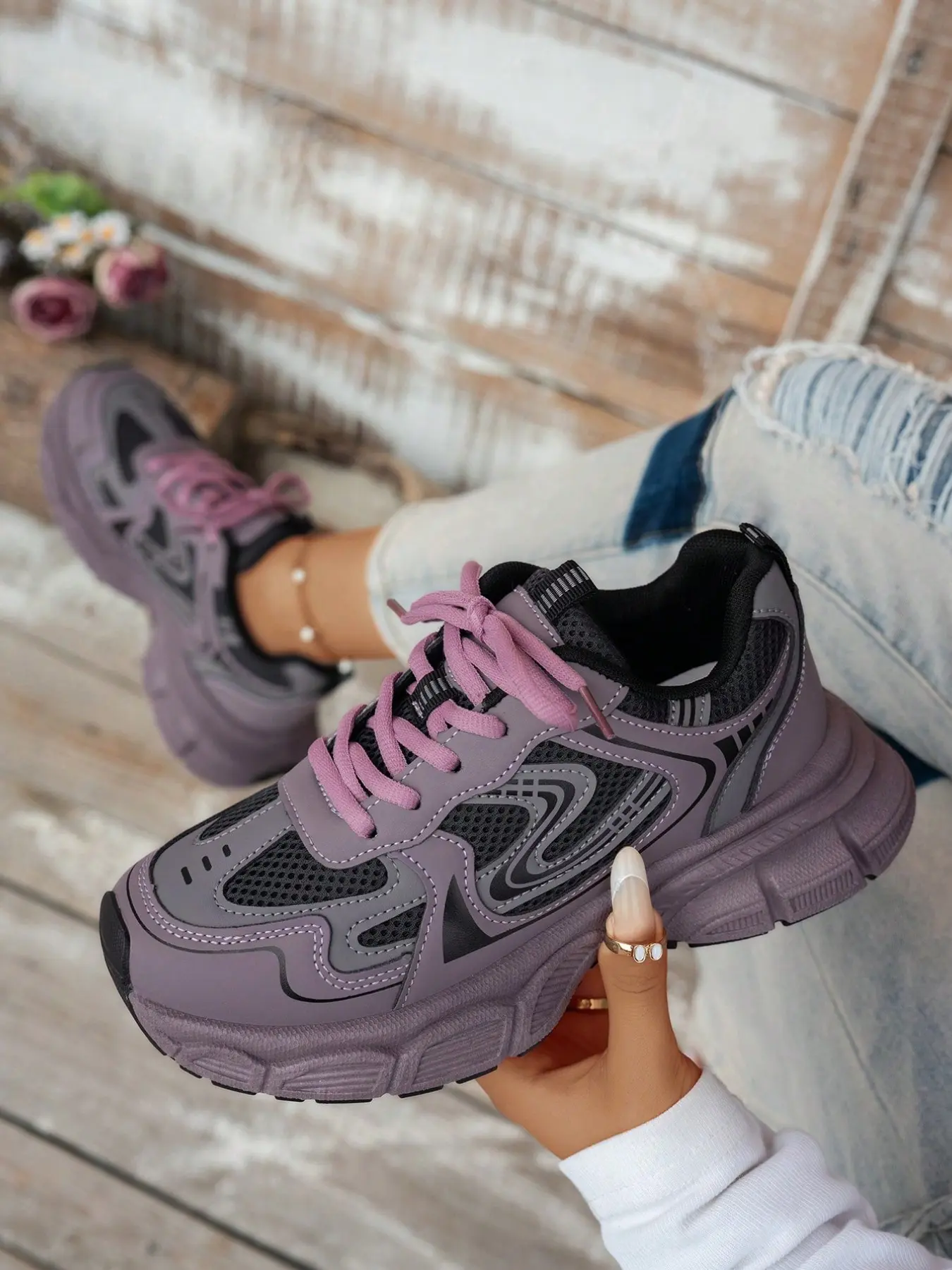 Women's Thick Sole Dad Shoes 2026 New Spring Fall, Super Stylish Thick Soled Sneakers, Versatile Casual Athletic Sports Shoes, Trendy and Comfortable, Fashionable Casual Sneakers, Trendy Walking Sneaker