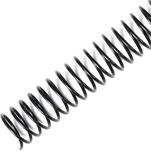 50 Pack Plastic Binding Coils,215 Sheet Capacity,25mm (1") Binding Spirals,4:1 Pitch Letter Size (8.5x11 Inches) Black Plastic Binding Spirals