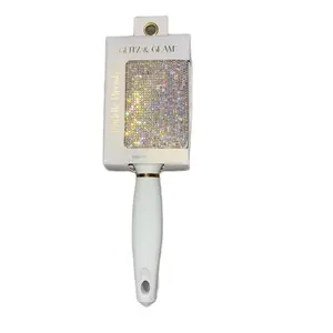 Glitz And Glam Ice Out Paddle Hair Brush - Stylish Hair Brush for All Hair Types, Ideal for Daily Styling