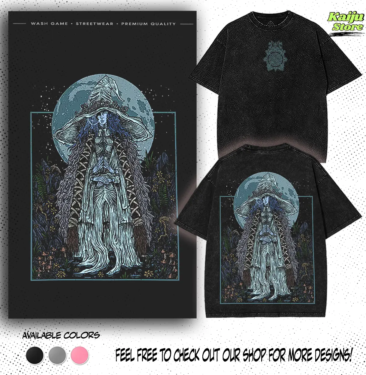 Ranni the Witch - Elden Ring Gamer Retro Limited Vintage Washed T-Shirt | Hoodie Perfect Gift for Fan and Lovers, Clothing Cotton, Boy Merch, Gaming Apparel G6M Perfect Gift for Elden Ring Fans