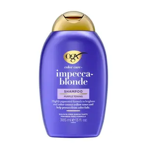 OGX Impecca-Blonde Purple Toning Shampoo, 13 fl oz
