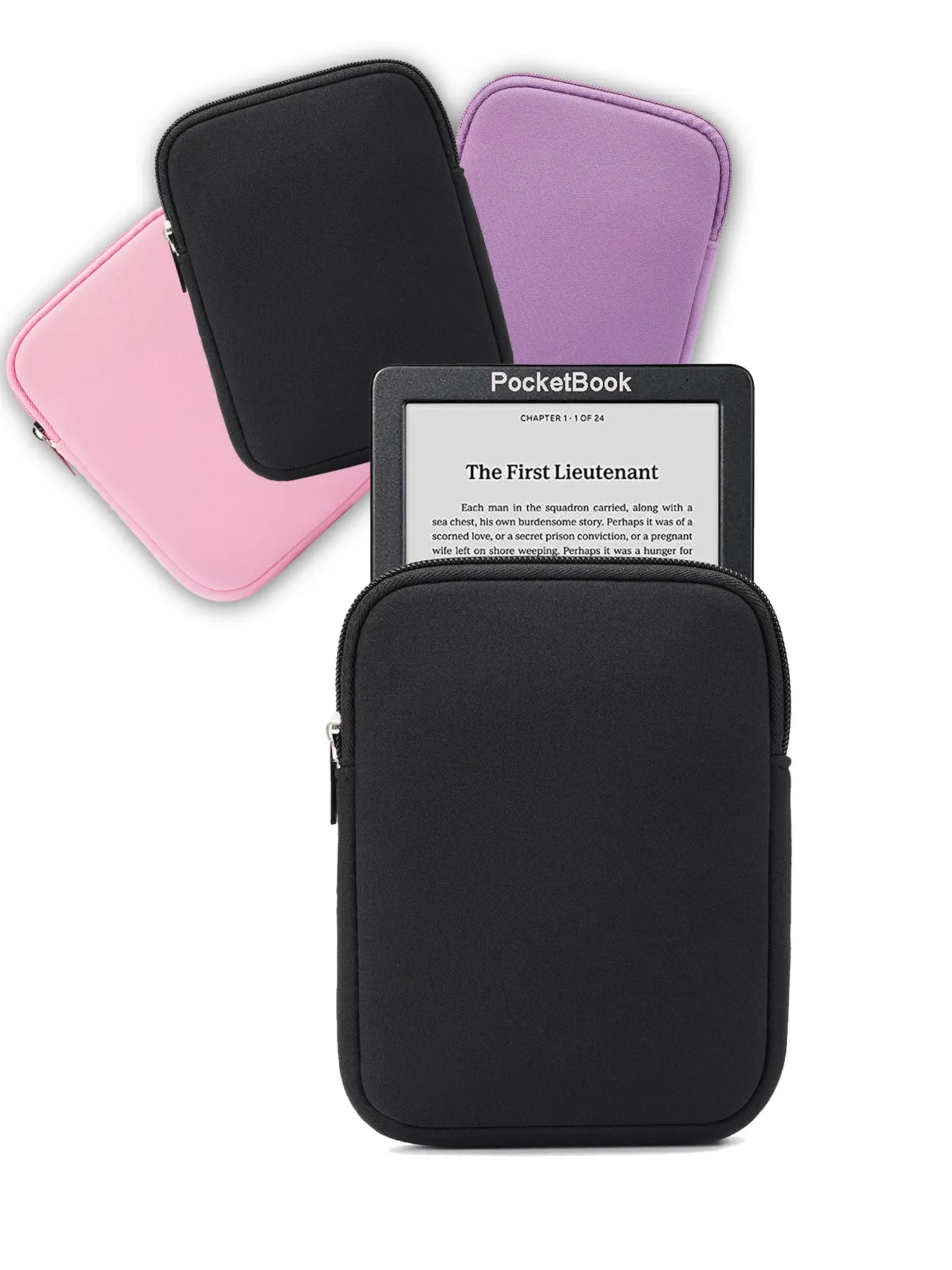 6-Inch Universal E-Reader Protective Sleeve – Soft Polyester Carrying Pouch Tablet Bag for Kindle, Kobo, and PocketBook – Shockproof Storage Case Tablet Sleeve, Tablet Accessories