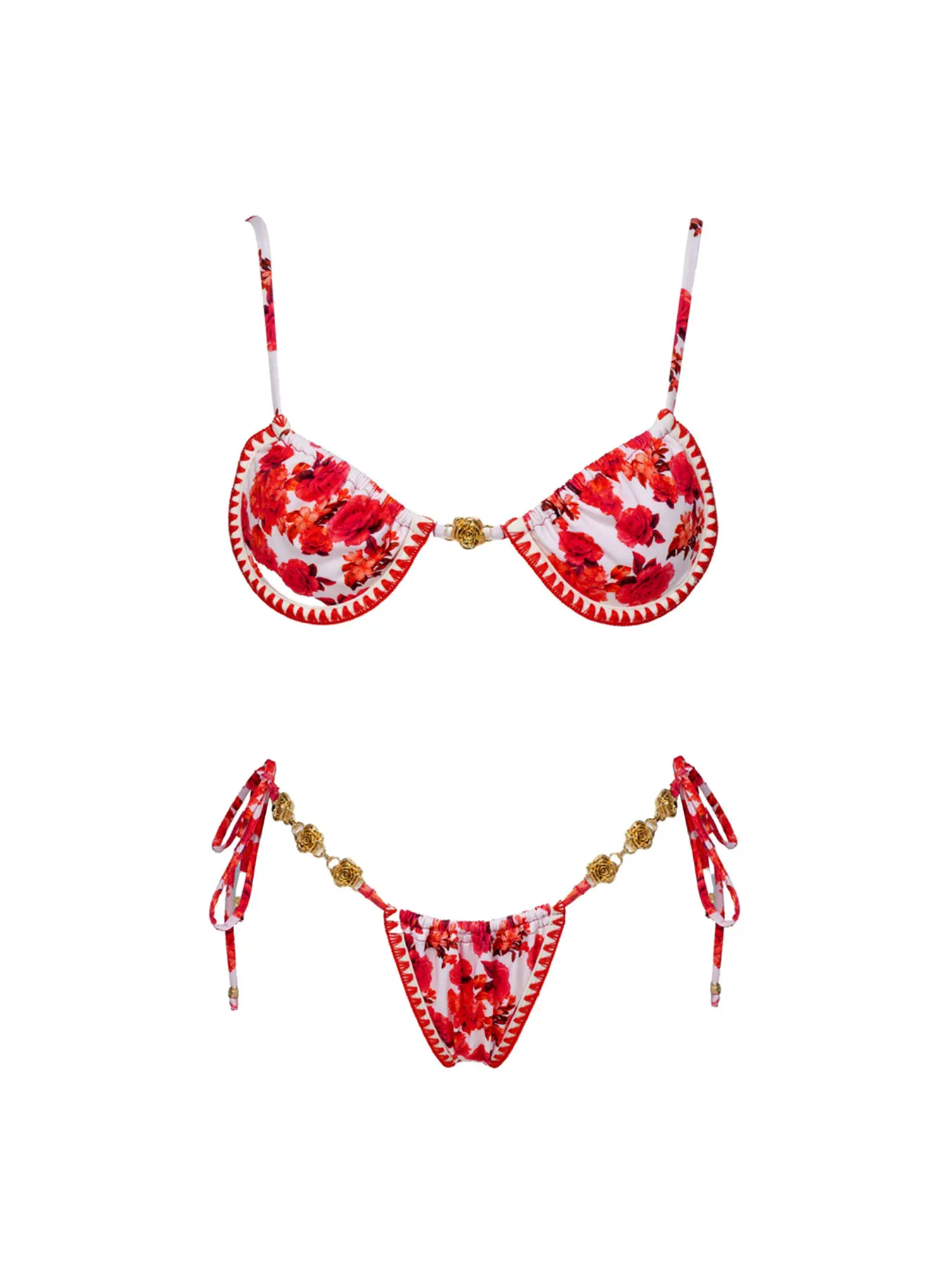 2026 new women’s printed bust-lift mini bikini set—fashionable, sexy two-piece swimsuit with a low-rise tie design; ideal for holidays, casual beachwear, bathrobes, hot spring wear, and pool party outfits.