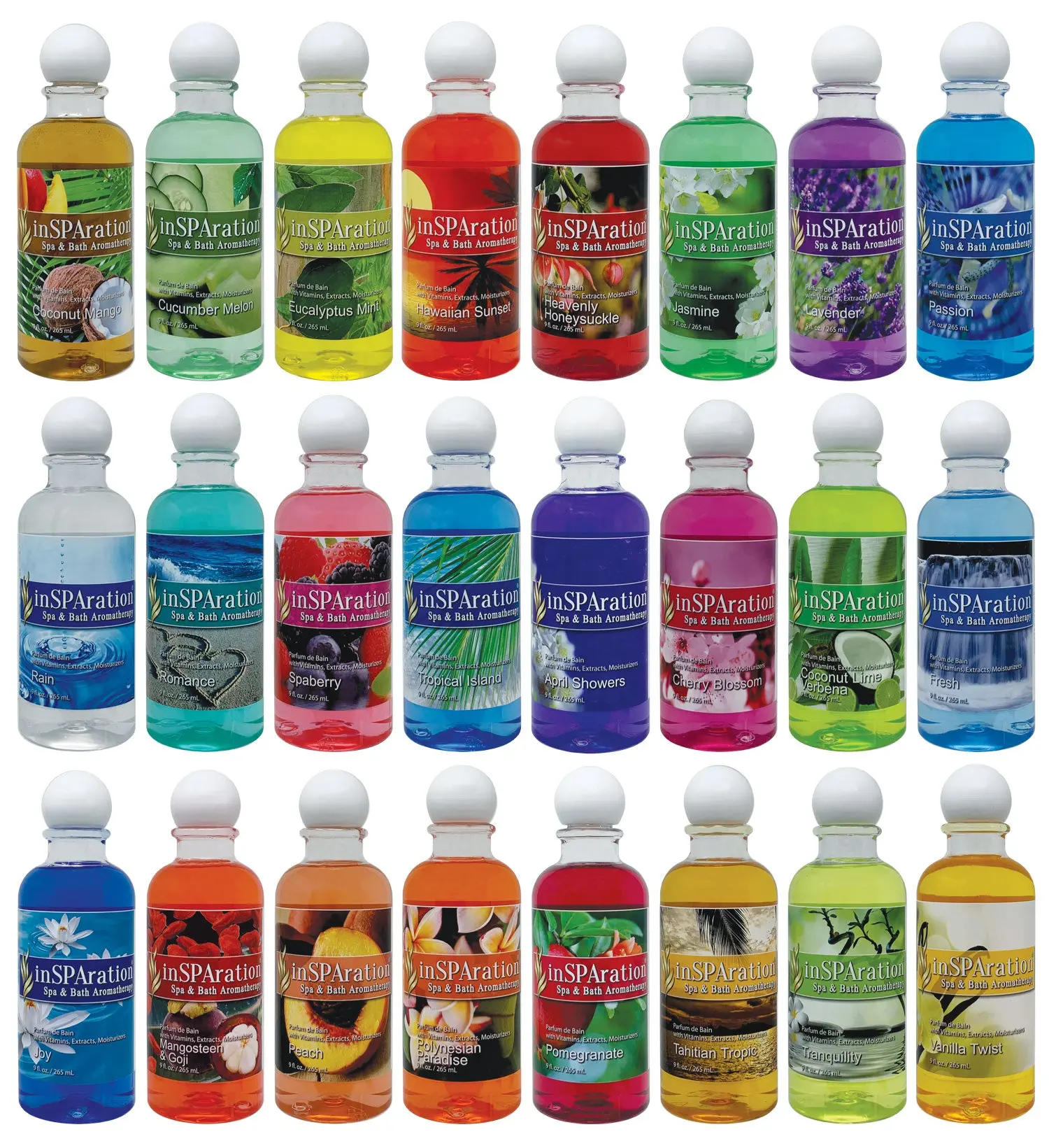 inSPAration 9oz Aromatherapy Liquid – Oil-Free Essential Oils for Spa, Bath & Hot Tub
