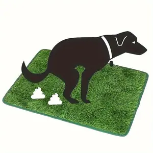 Reusable pet training lawn, deodorizing artificial turf mat dog straw mat, washable dog potty training mat dog urine straw mat Christmas gift Training Pee Pads