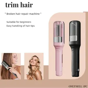 1 cordless rechargeable split hair clipper, USB charging, convenient Lightweight tool for trimming dry, damaged, and fragile split hair tips of women, electric hair clipper, portable automatic trimmer for home use, New Year's gift, Christmas gift
