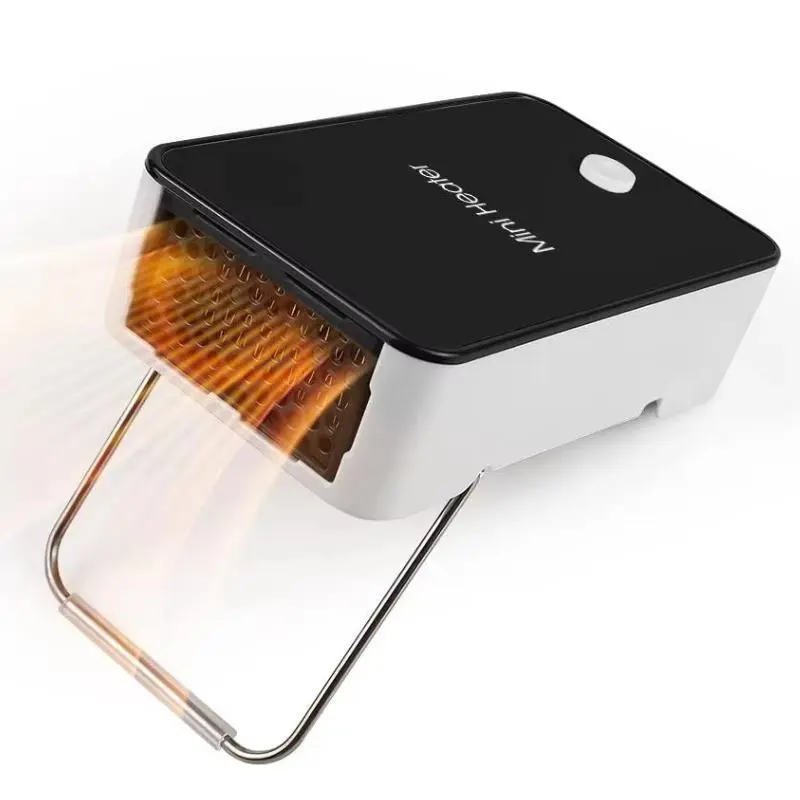 【Summer Survival】JOYTUTUS Portable Mini Heater Fan, Personal Desktop Space Heater with Adjustable Stand, Small Electric Air Blower for Office, Camping Essentials & Summer Survivals