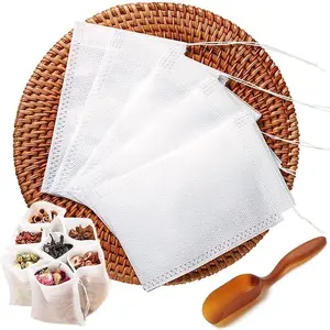 200pcs Disposable Tea Bags for Loose Leaf Tea, Tea Filter Bags with Free Tea Spoon for Loose Tea Loose Leaf Tea, Coffee, Spice, Herbs