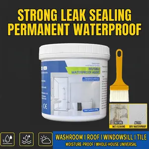 Waterproofing Adhesive 1000g Transparent Leak Repair Paint for Tiles Window Sill Internal External Walls Cement Roof