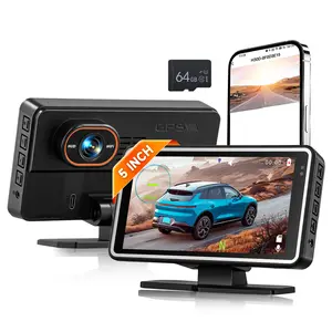 WiFi Dashcam with 5" Display & 1080P Night Vision – Loop Recording, G-Sensor, Parking Mode & Backup Assistant