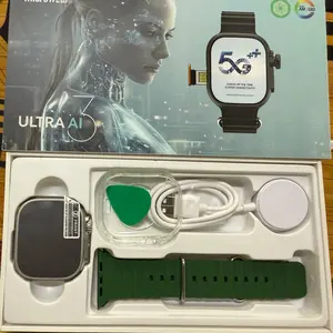 Microwear Ultra Ai3 Smartwatch 5G 180° Rotating Camera Google Play GPS WIFI 2.2inch Amoled HD Display