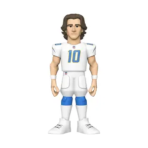 LA Chargers NFL Funko Gold 5 Inch Vinyl Figure | Justin Herbert CHASE