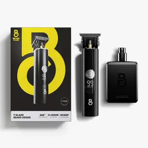 Beard Club T-Blade Beard Edger Trimmer and Signature Blend Cologne Set — Sharp Lines, Smooth Finish, Irresistible Scent