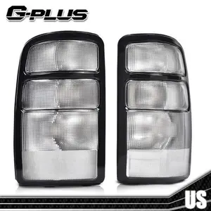Pair Fit For 2000-2006 Chevy Suburban Tahoe GMC Yukon Tail Lights Brake Lamps G-PLUS