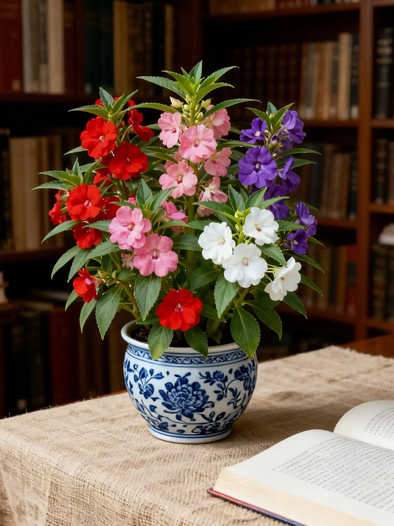 50 Premium Mixed Balsam Seeds – Easy-Grow, Full-Bloom Impatiens for Home Gardens (Seeds Only)