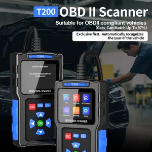 2025 New Powerful OBD T200 Scanner Diagnostic Tool - Engine Code Reader, Full 0BD2 Function, Reset, Mode 6 & 8, OBDI/EOBD Vehicles