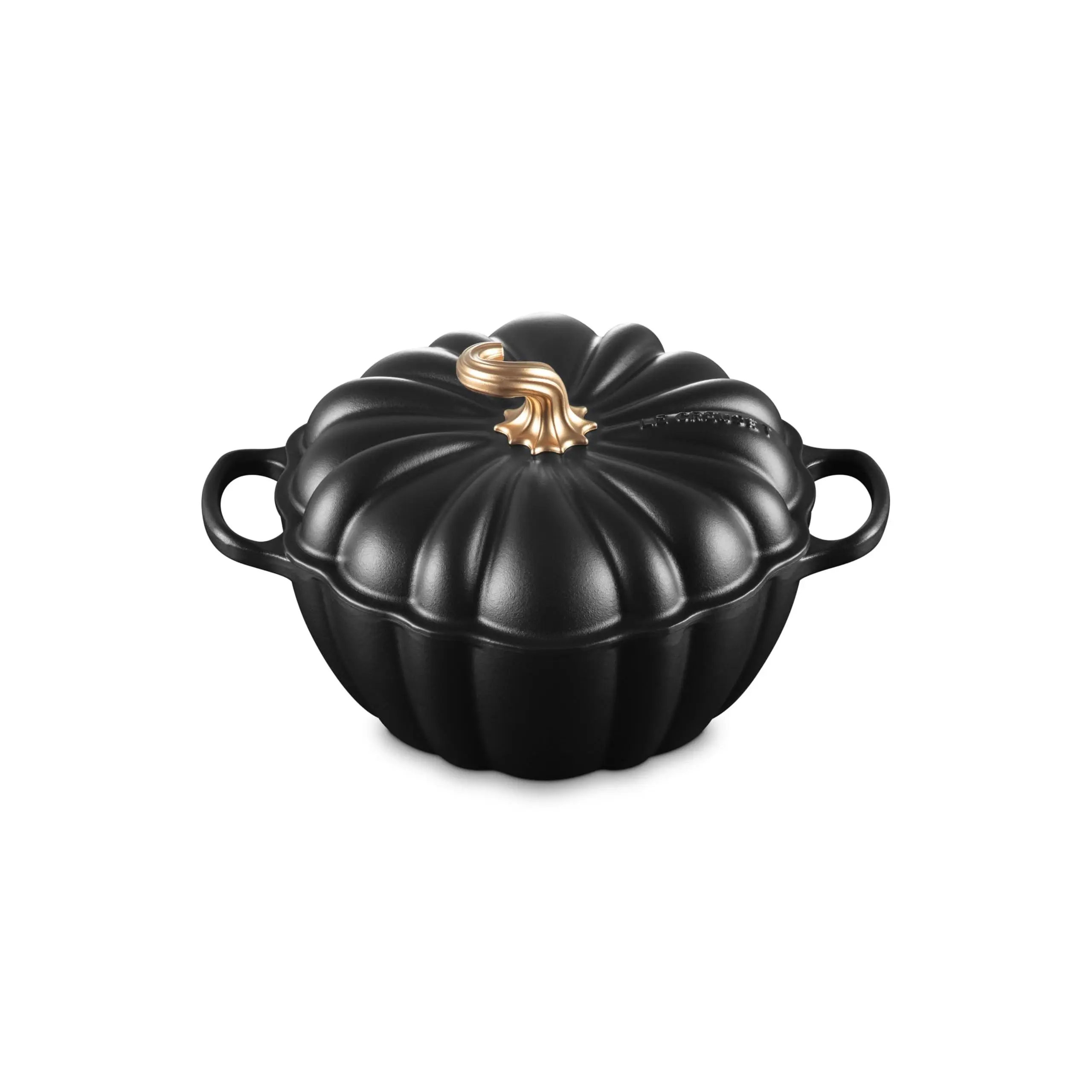 Le Creuset Enameled Cast Iron Figural Pumpkin Cocotte, 4 qt., w/Gold Knob