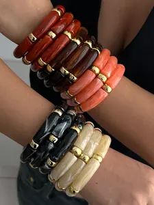 Vintage Creative  Bracelet, Fashionable Elastic Bangle for Women, Casual Jewelry for Party, Daily Clothing Decor, Trendy All-match & Exquisite Jewelry for Gift, Trendy Stack Bangle, Trendy Bangles