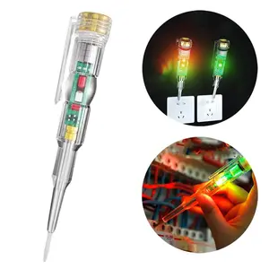 24-250V Responsive Electrical Tester Pen,Intelligent Electrician's Test Pen,Non Contact Voltage Tester Pen with LED Indicator Light Waterproof Electricity Measurement Pen.