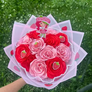 Strawberry shortcake flower bouquet Decor