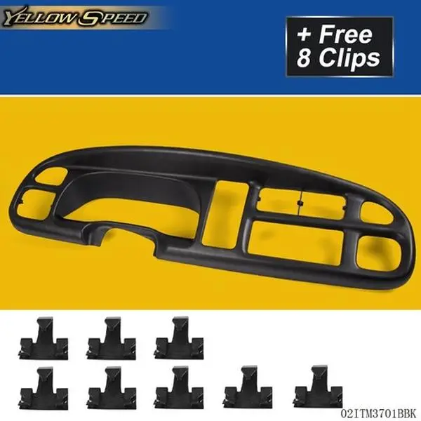 ALLGOOD New Plastic Instrument Panel Dash Gauge Bezel Clips - Aftermarket Truck Accessories, Car Accessory for 1998-2001 Dodge Ram 1500, 2500, 3500 (Interior Decor & Stowing Tidying Piece), Car Interior Decorative