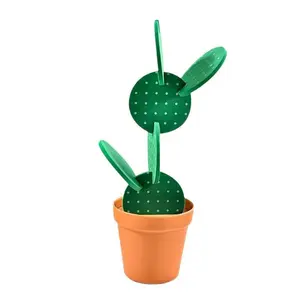 Creative cactus coaster insulation pad table decoration waterproof bowl mat simple tea tray storage box DIY gift